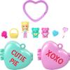 Polly Pocket x Sweethearts, Micro Doll & 2 Playsets with 7 Themed Accessories & Keychain Clip, Travel Toy, Partnership Compact view 1