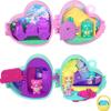 Polly Pocket x Sweethearts, Micro Doll & 2 Playsets with 7 Themed Accessories & Keychain Clip, Travel Toy, Partnership Compact view 2