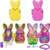 Polly Pocket x Peeps, Micro Doll & 2 Playsets with 7 Themed Accessories, Keychain Clip, Travel Toy, Partnership Compact view 1