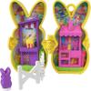 Polly Pocket x Peeps, Micro Doll & 2 Playsets with 7 Themed Accessories, Keychain Clip, Travel Toy, Partnership Compact view 3