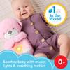 Fisher-Price Baby Toy Soothe n Snuggle Otter Plush, Pink Portable Sound Machine with Breathing Motion & Lights for Newborns Ages 0+ Months view 2