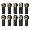 RC Car Parts for AXIAL for SCX10 D90 D110 for Tamiya CC01 for Racing 1/10 10Pcs Metal M3 Aluminum Link Rod Tie Rod End Ball Joint RC Car Parts Replacement(Black) view 1
