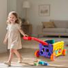 Didklom Baby Walker Musical Push Toy for Toddlers 18+ Months - Educational Activity Wagon with Building Blocks, Learning Walking Assistant with Adjustable Handle for Baby Boys & Girls view 4