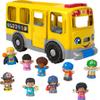 Fisher-Price Little People Toddler Toy Big Yellow School Bus & 9 Community Heroes Figures for Kids Ages 1+ Years, Multilanguage Version view 1