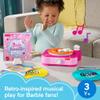 Fisher-Price Musical Toy Barbie Record Player with 5 Records & Display Rack for Preschool Pretend Play Kids Ages 3+ Years view 2