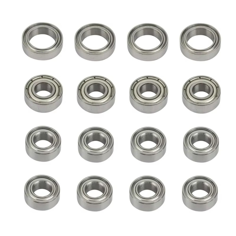 Compatible with Tamiya for TT02 TT02D 1/10 RC Car Upgrade Parts Accessories 16Pcs Ball Bearing Kit RC Car Upgrade Parts