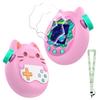 Case for Tamagotchi Paradise with Lanyard & 2 Screen Protectors  Cute Silicone Cover for Kids, Shockproof Shell for Tamagotchi Keychain, Anti-Drop Holder (Pink) view 1