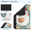 Car Seat Belt Covers 2 Piecing Soft Car Seatbelt Shoulder Cover for Adults and Kids S Hen & Chick Floral Fun view 4