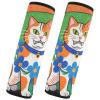 Car Seat Belt Pads 2 Piecing Soft Car Safety Seat Belt Strap Shoulder Pad for Adults and Kids M Colorful Cat Collage view 2