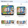 Car Seat Belt Pads 2 Piecing Soft Car Safety Seat Belt Strap Shoulder Pad for Adults and Kids M Colorful Cat Collage view 3