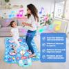Dance Mat Toys - 8-Button Frozen Toys for Girls Electronic Dance Pad with 5 Game Modes, Touch Sensitive Kids Musical Mat Toy Christmas & Birthday Gift for 3 4 5 6 7 8 9 10+ Years Old Girls(Blue) view 3