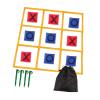 MotiveTech Tic Toe Game Outdoor Strategy Game XOXO Chess Game for