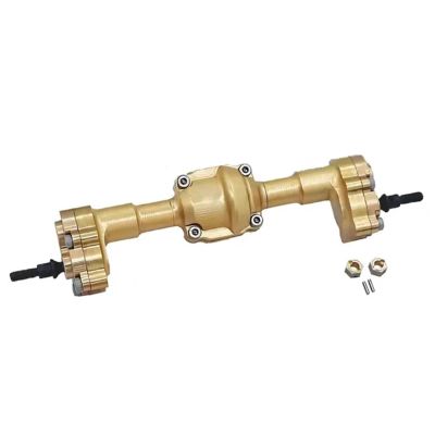 Compatible with FMS for FCX18 for FCX24 1/24 1/18 RC Car Upgrade Part Modification Accessories Brass CNC Front Rear Axle RC car Front Rear axle(Rear)