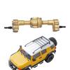 Compatible with FMS for FCX18 for FCX24 1/24 1/18 RC Car Upgrade Part Modification Accessories Brass CNC Front Rear Axle RC car Front Rear axle(Rear) view 2
