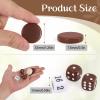 Hellpnoom Premium Ceramic Game Pieces Set - 30 Versatile Pieces for Checkers, Chess Pieces only, Backgammon Pieces only, dice & More - Smooth Finish, Durable for Checkers Board Game view 2