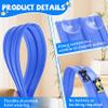 Flexible Race Car Track for Kids - Flex Track 16 Ft with Suction Cups & Loop for Ages 3 & Up Classic Blue Double Long Rolls Up Portable(Blue) view 3