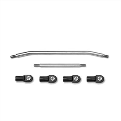RC Pull Rod For TRX4 1/10 Metal Steering Rod Ball For Silver RC Car Tracked Vehicles Trucks Off-road Parts And Accessories Upgrades Replacement And Use