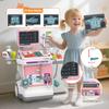 Doctor Kit for Kids Pretend Medical Station Set for Boys & Girls Mobile Cart with Kids Play Set for Ages 3 and Up Children Role Play Educational Toys (Pink) view 4