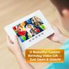 Animated Birthday Video Card for Boys  Upload 16 Photos  Personalized Tech Gift for Kids  7 Digital Display, 8GB Internal Memory, USB Charger Included view 2