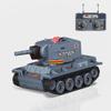 BRRRRT1/64 Remote Control Military Vehicles with Infrared Shoot,Mini RC Tank with 330 Rotating Turret and Sound & Lighting, RC Tank That Shoots Toy for Kids 8+ Gray view 1