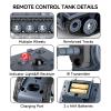 BRRRRT1/64 Remote Control Military Vehicles with Infrared Shoot,Mini RC Tank with 330 Rotating Turret and Sound & Lighting, RC Tank That Shoots Toy for Kids 8+ Gray view 3