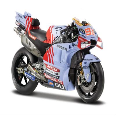 1/18 for MAISTO - Moto GP Racing - Ducati Lenovo #93 Marc Marquez #73 Alex Marquez 2024 Gresini Racing MotoGP - Toy for Children from 15 Years Old - M36399 (2024 Gresini No.93)