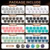 102 Pieces MTG Dice Counters Set Bulk Ability Keyword Tokens Shield Life Counters 6 Sided Dice for Magic The Gathering TCG Card Gaming Accessories (Dice Set B) view 2