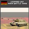 Hanll 1:16 Scale German Leopard RC Tanks for Adults, 2A7 Main Battle Tank, Realistic Military Vehicle Model with Sound, Infrared Combat & Upgraded Recoil Barrel (Basic Version) view 2