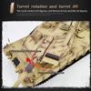 Hanll 1:16 Scale German Leopard RC Tanks for Adults, 2A7 Main Battle Tank, Realistic Military Vehicle Model with Sound, Infrared Combat & Upgraded Recoil Barrel (Basic Version) view 4