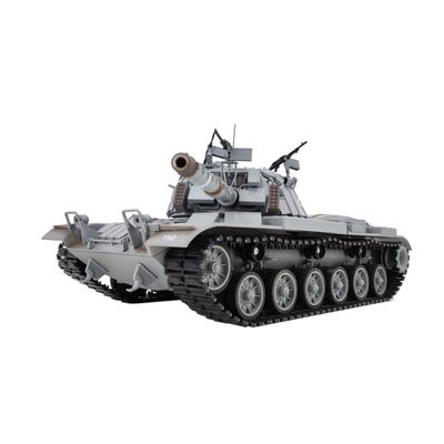 Hanll 1:16 Scale Israeli M60W Magach 3 RC Tank for Adults Realistic Military Model with ERA Armor, Smoke, Sound, Lights, Infrared Battle & BB Firing Function (Basic Version)