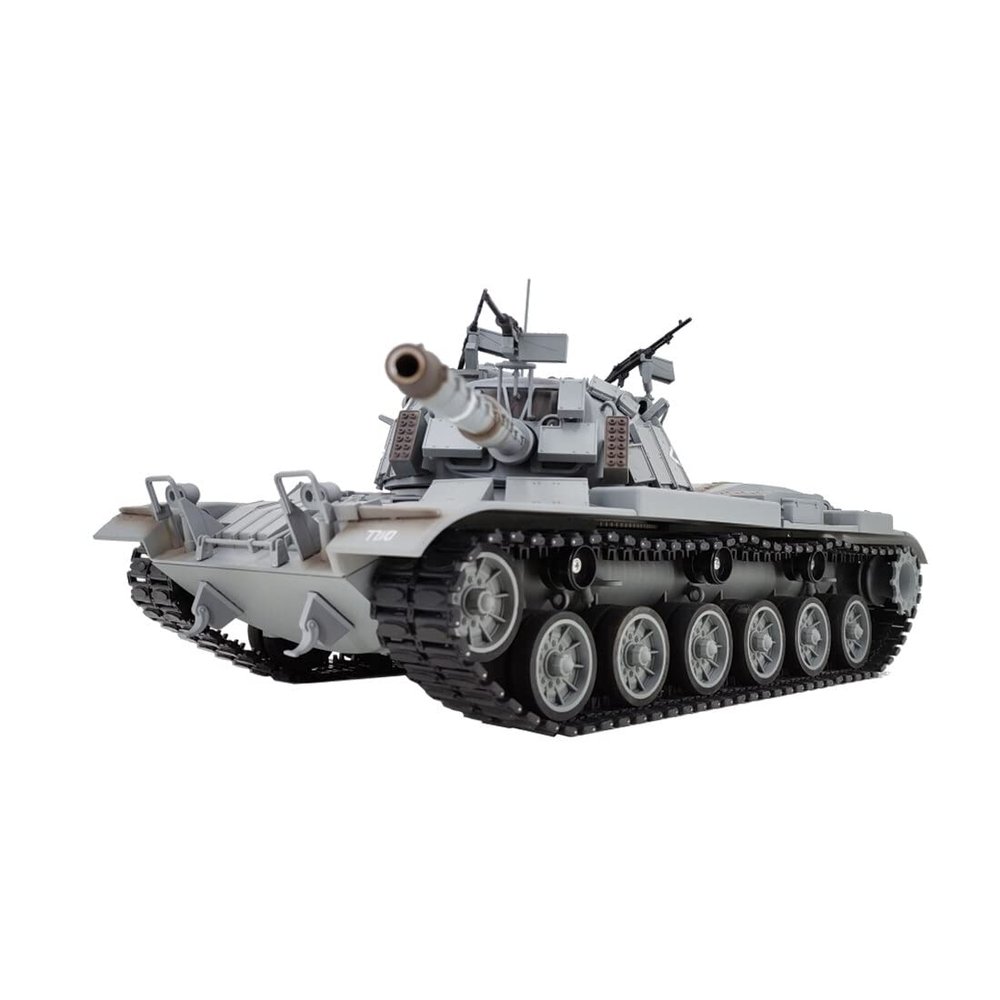 Hanll 1:16 Scale Israeli M60W Magach 3 RC Tank for Adults  Realistic Military Model with ERA Armor, Smoke, Sound, Lights, Infrared Battle & BB Firing Function (Basic Version)