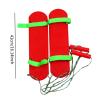 MotiveTech Sensory Balance Board, Balance Coordination Sensory Training, Kindergarten in Sensory Integration Games for Children, Red 2 Person view 3