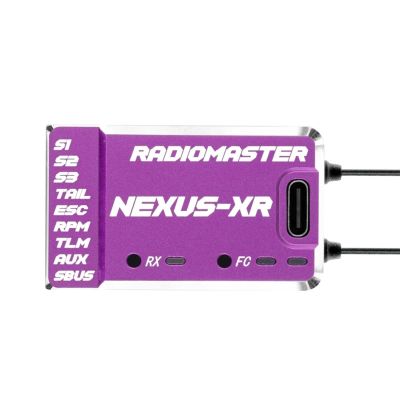 HTLNUZD Radiomaster Nexus-XR Helicopter for Flight Controller with Integrated 2.4G ELRS Receiver (Purple)
