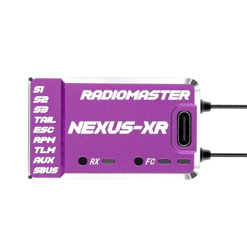HTLNUZD Radiomaster Nexus-XR Helicopter for Flight Controller with Integrated 2.4G ELRS Receiver (Purple)