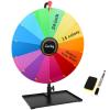 Acrebain 24-inch Tabletop Spinning Prize Wheel,14 Slots Heavy Duty Editable Doodle Game Spinning Wheel,Roulette Wheel with Stand for Carnival, Trade Show, Fortune Spin Games view 1