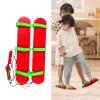 MotiveTech Sensory Balance Board, Balance Coordination Sensory Training, Kindergarten in Sensory Integration Games for Children, Red 3 Person view 4