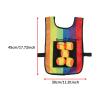 MotiveTech Dodgeball Game Game, Interior and Outdoor Activity Game, Interactive Sticky Ball Vest, Soft Toy Balls for The, Colorful Kids view 2