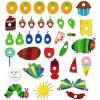 Ai fsem Very Hungry Caterpillar Felt Board Story Sets Preschool Learning Activities Toddler Storytelling Interactive Toys Flannel Board Felt Toys view 1