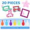 20 Packs Fidget Toys Bulk, Wacky Tracks Fidgets Snap & Click Sensory Puzzle, Party Favors, Goodie Bag, Treasure Box Toys for Classroom Reward, Stocking Stuffer Prizes for Kids, Student view 2