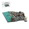XMBRICDIYY NY World Trade Center Modular Building Blocks Set, 1/2000 World Famous Architecture Landmark Collection Model for Adult, Designed by bru_bri_mocs, 982 PCS (Tribeca Street) view 1