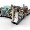 XMBRICDIYY NY World Trade Center Modular Building Blocks Set, 1/2000 World Famous Architecture Landmark Collection Model for Adult, Designed by bru_bri_mocs, 982 PCS (Tribeca Street) view 4