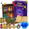AMIZEY Potion Kits for Kids  20 Bottles with Magic Growing Crystal, Arts and Crafts for Kids Ages, Halloween & Christmas Decorations Gifts for Girls Ages 6-12 (Magic Growing Crystal) view 1