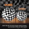 12 Pack Inflatable Monster Truck Checkered Beach Balls 12 Inches Black and White Flag Design Bulk Toys for Kids Pool Games, Summer Jam Party Supplies, Race Theme Decorations and Class Gifts view 4