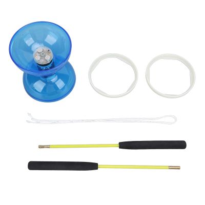 Pilipane Chinese Yoyo Diabolo Set Professional Soft Rubber Juggling Toys with 2 Sticks and String for Adults Kids Beginners