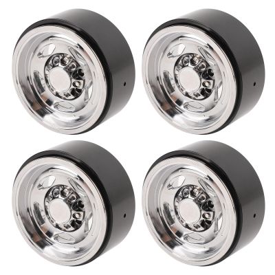 Alomejor Plating 5-Spoke Lightweight Alloy 1.9in RC Vehicle Wheel Rims, Made of Alloy Material with High end Mirror Luster