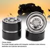 Alomejor Plating 5-Spoke Lightweight Alloy 1.9in RC Vehicle Wheel Rims, Made of Alloy Material with High end Mirror Luster view 3