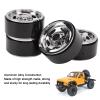 Alomejor Plating 5-Spoke Lightweight Alloy 1.9in RC Vehicle Wheel Rims, Made of Alloy Material with High end Mirror Luster view 4