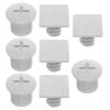 4 Sets Kids Play Slide Screw Square Bolts and Caps Plastic Bolt Replacement Parts for Children Slide Fixing Screw Covers Toddler Playground Repair Attachments Accessories view 1