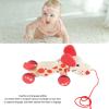 Wooden Puppy Pull Toy Enhancing Motor Skills Balance Confidence Pine Wood Great Gift Walking Toddlers view 2