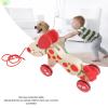 Wooden Puppy Pull Toy Enhancing Motor Skills Balance Confidence Pine Wood Great Gift Walking Toddlers view 4
